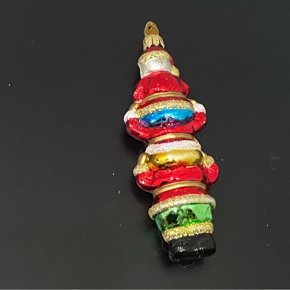Vintage Discovery Channel Store Handblown Santa Bonanza Ornament Poland - Picture 2 of 16